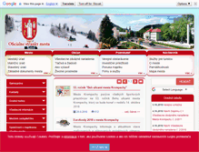 Tablet Screenshot of krompachy.sk